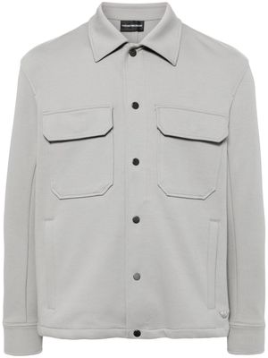 Emporio Armani button-up shirt jacket - Grey