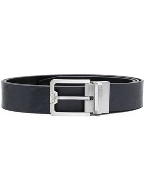 Emporio Armani calf-leather buckled belt - Black