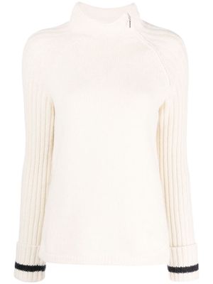 Emporio Armani cashmere-blend mock-neck jumper - Neutrals