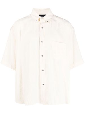 Emporio Armani chest-pocket short-sleeved shirt - Neutrals