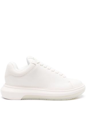Emporio Armani Chunky leather sneakers - White