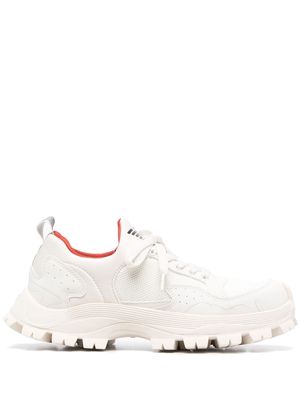 Emporio Armani chunky-ridged-sole sneakers - White