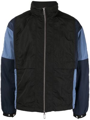 Emporio Armani colour-block track jacket - Black