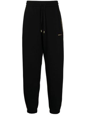 Emporio Armani contrast-stitching track pants - Black