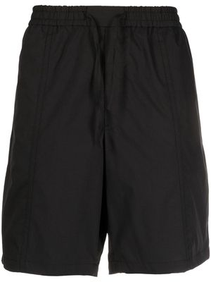 Emporio Armani cotton-blend track shorts - Black