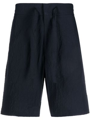 Emporio Armani crease-effect deck shorts - Blue