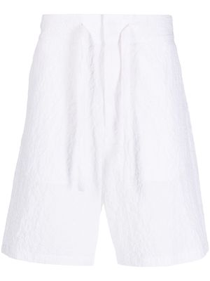 Emporio Armani crease-effect deck shorts - White