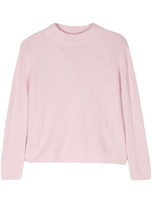 Emporio Armani crew-neck ribbed-knit jumper - Pink