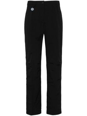 Emporio Armani crinkled slim-fit trousers - Blue