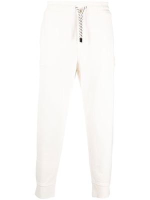 Emporio Armani cropped logo-patch track pants - Neutrals