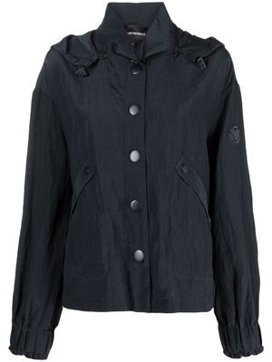 Emporio Armani detachable-hood jacket - Blue