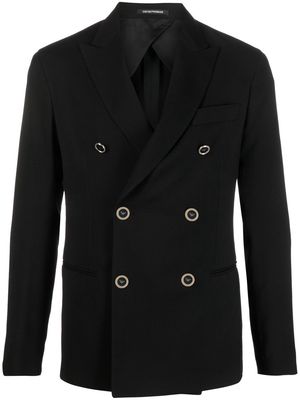Emporio Armani double-breasted blazer - Black