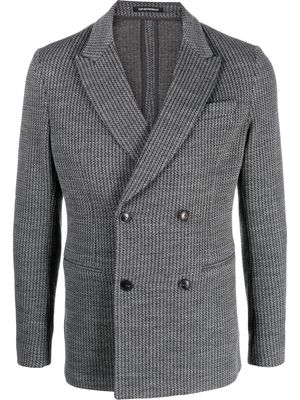 Emporio Armani double-breasted tailored blazer - Grey