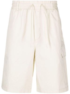 Emporio Armani drawstring cotton cargo shorts - Neutrals
