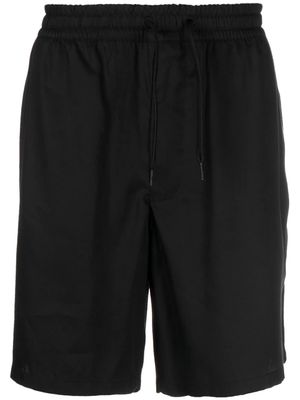 Emporio Armani drawstring lyocell shorts - Black