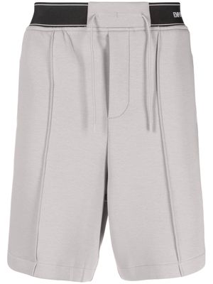 Emporio Armani drawstring panelled track shorts - Grey