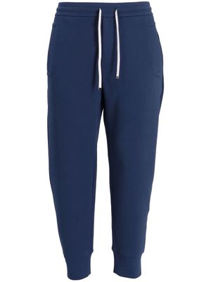 Emporio Armani drawstring tapered sweatpants - Blue