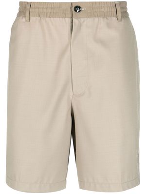 Emporio Armani elastic waist chino shorts - Neutrals