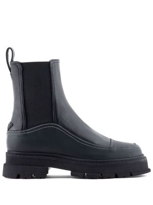 Emporio Armani elasticated-panel ankle boots - Black