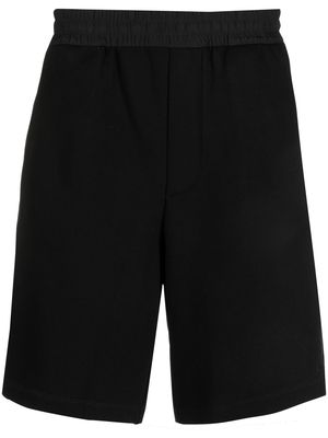 Emporio Armani elasticated-waist bermuda shorts - Black