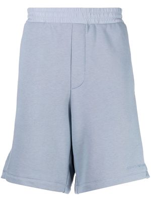 Emporio Armani elasticated-waist bermuda shorts - Blue