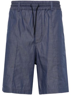 Emporio Armani elasticated waist cotton shorts - Blue