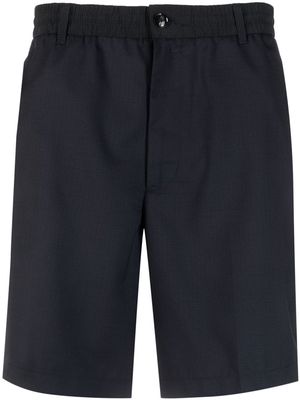 Emporio Armani elasticated-waistband bermuda shorts - Blue