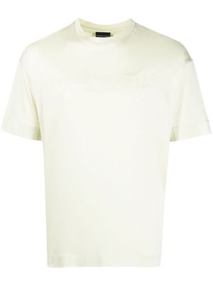 Emporio Armani embossed-logo T-shirt - Green