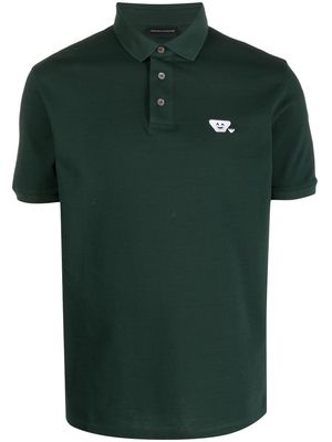 Emporio Armani Emoji brand-patch polo shirt - Green
