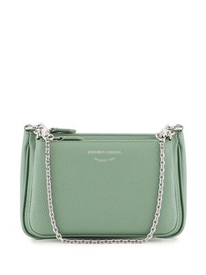 Emporio Armani faux-leather double mini bag - Green