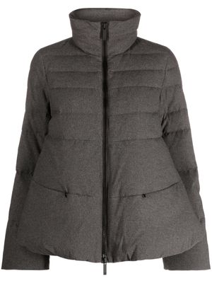 Emporio Armani flared padded jacket - Grey