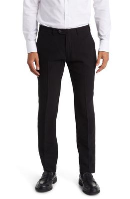 Emporio Armani Flat Front Trousers in Black