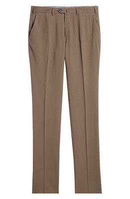 Emporio Armani G-Line Flat Front Pants in Brown