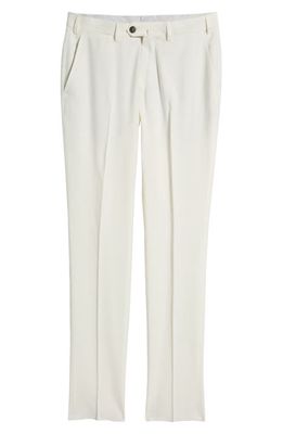 Emporio Armani G-Line Flat Front Pants in White