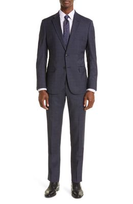 Emporio Armani G-Line Navy Stretch Wool Blend Suit