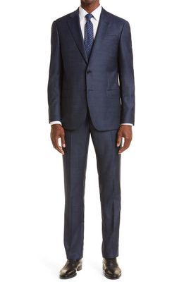 Emporio Armani G-Line Solid Blue Wool Suit