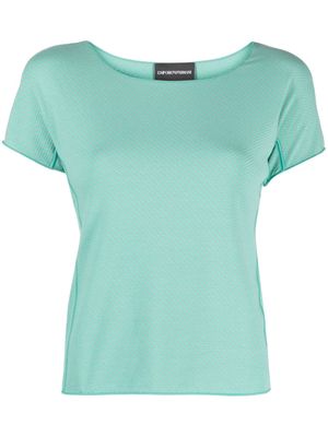 Emporio Armani geometric-pattern T-shirt - Green