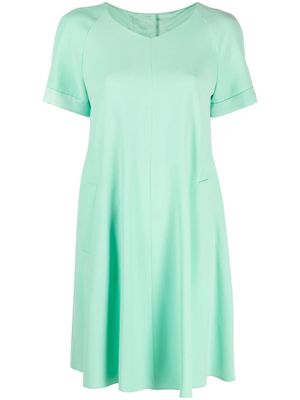 Emporio Armani gusset-detail mini dress - Green