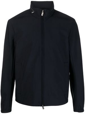 Emporio Armani high neck zip-up jacket - Blue
