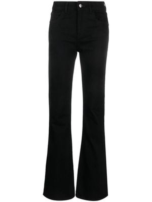 Emporio Armani high-rise flared jeans - Black