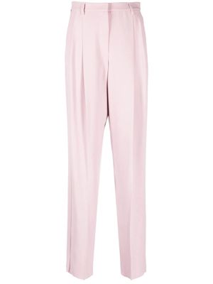 Emporio Armani high-waist tapered trousers - Pink