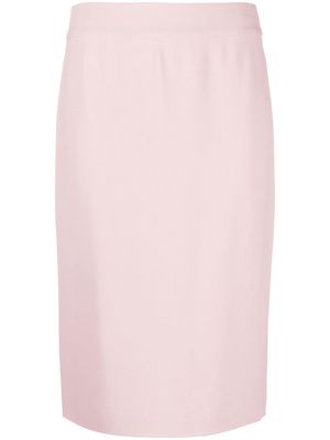 Emporio Armani high-waisted bodycon midi skirt - Pink