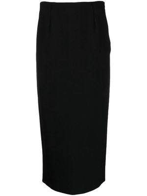 Emporio Armani high-waisted straight skirt - Black