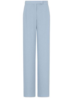 Emporio Armani high-waisted straight trousers - Blue