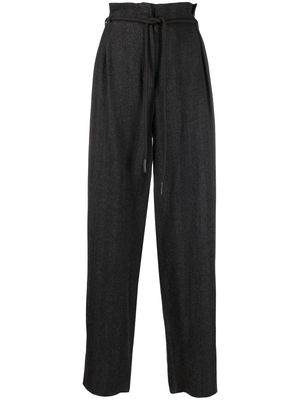 Emporio Armani high-waisted trousers - Grey
