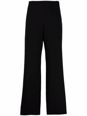 Emporio Armani high-waisted wide-leg pants - Black