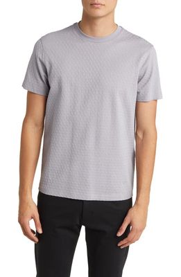 Emporio Armani Honeycomb Textured T-Shirt in Lilac