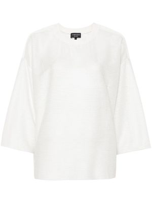 Emporio Armani Icon semi-sheer T-shirt - White