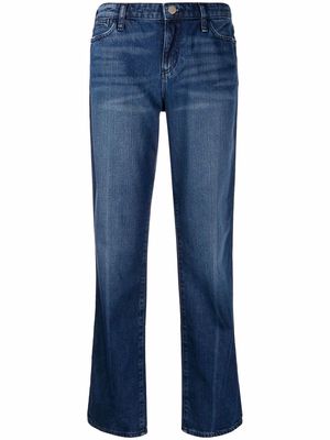 Emporio Armani J15 relaxed-fit worn-wash jeans - Blue