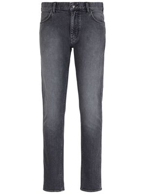 Emporio Armani J16 low-rise slim jeans - Grey